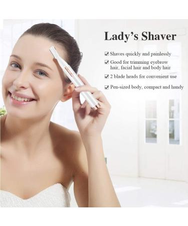 Upgraded Eyebrow Trimmer & Precision Facial Hair Remover - Battery Operated Painless Electric Razor for Face Chin Upper Lip & Peach Fuzz - International Shipping Available - Buy Online on GoSupps.com