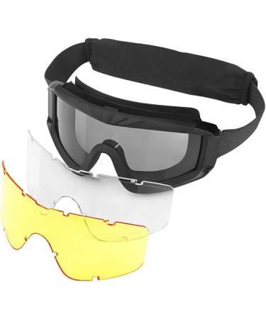 xaegistac Airsoft Goggles Tactical Safety Goggles Anti Fog Glasses Hunting Cycling - Buy Online on GoSupps.com