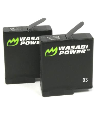 Wasabi Power Battery (2-Pack) for GoPro Hero 7 Black, Hero 6 Black, Hero 5 Black, Hero 2018