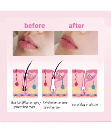 Hair Identifier Spray for Face Shaving Hair Identifier Spray for Dermaplaning Facial Hair Identifier Spray Skin Dermaplaning Spray for Face Hair Removal Spary for Skin Body(1 Set) - Buy Online on GoSupps.com