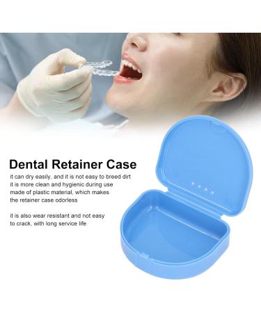FDIT 12-Part Prosthesis Box & Portable Bath Case | Orthodontic Retainer Cup for Aligner Mouth Protection - Blue - Buy Online on GoSupps.com