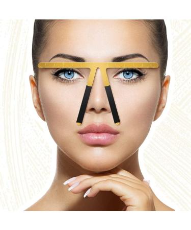 cogae 2Piece Eyebrow Ruler 3-Point Positioning Ruler Eyebrow Golden Proportion Caliper Ruler Brow Caliper Measuring Tool Gold - Buy Online on GoSupps.com