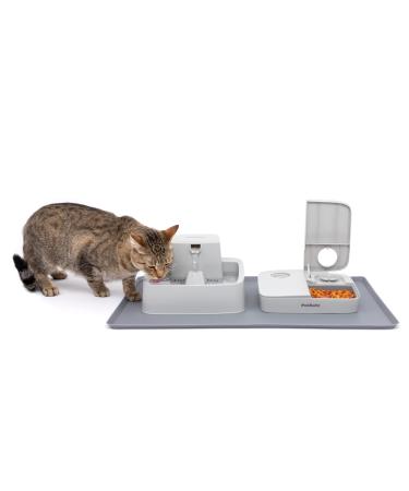 PetSafe Fountain and Feeder Mat, for Dogs and Cats, Silicone Food and Water Placemat, 26 in X 16 in, Waterproof, Dishwasher Safe, Pet Food Mat with Lip - Buy Online on GoSupps.com