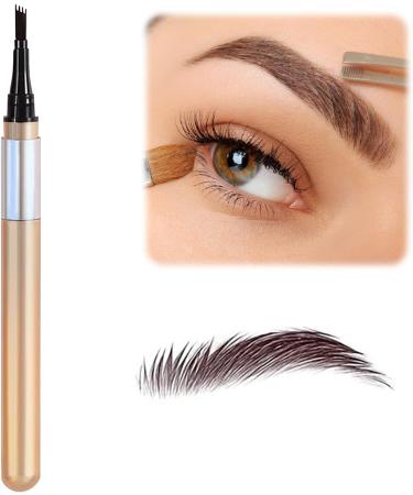 Eyebrow Pencil Eye Makeup Eyebrow Pen with 4 Tip Brow Pencil Eye Brow Pencils for Women Long-Lasting Eyebrow Pen (Brown) - Buy Online on GoSupps.com