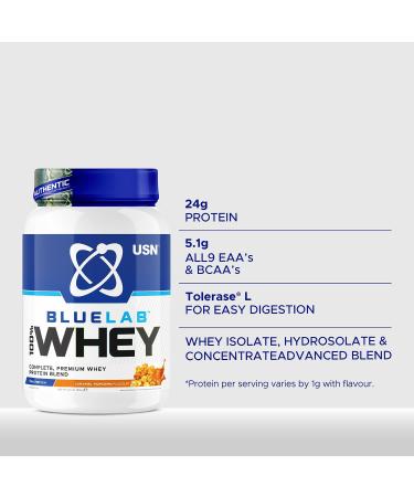 USN Blue Lab Whey Caramel Popcorn 908 g - Buy Online on GoSupps.com
