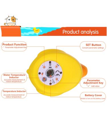 Classic Duck Baby Bath Thermometer - Safe Floating Infant Temperature Monitor | B&H - Buy Online on GoSupps.com