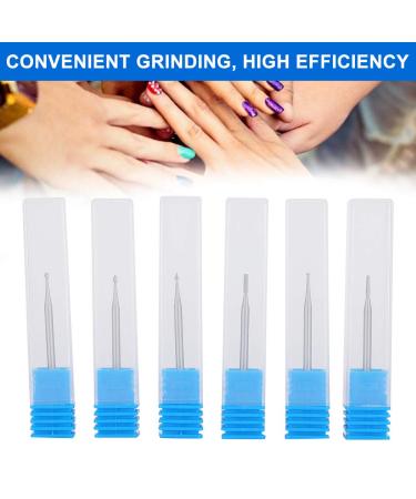 6pcs Tungsten Steel Electric Nail Art Drill Heads | Manicure Grinding Tools - 1.4mm - Buy Online on GoSupps.com