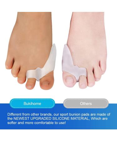 Bukihome Upgraded Pack of 10 Bunion Cushions Protectors - Bunion Corrector and Toe Spacer Set for Big Toe Bunion Relief - Gel Shield for Men & Women (Transparent) - Buy Online on GoSupps.com