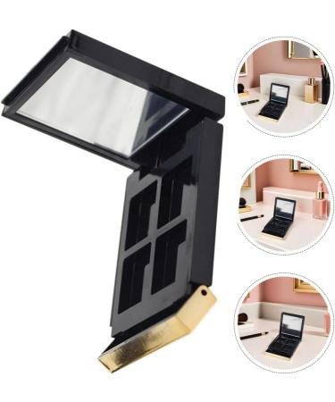 WOONEKY Palette de Maquillage Vide Cases avec Miroir Int gr Bo te Compacte Noire avec Couvercle Rabattable pour Fards Paupi res Blush Rangement Portable pour Voyage et Usage - Buy Online on GoSupps.com