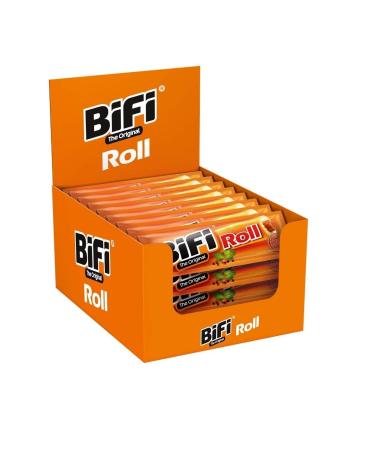 BiFi Roll Pack of 12 (12 x 45 g) Hearty original salami meat snack Snack in a dough coating