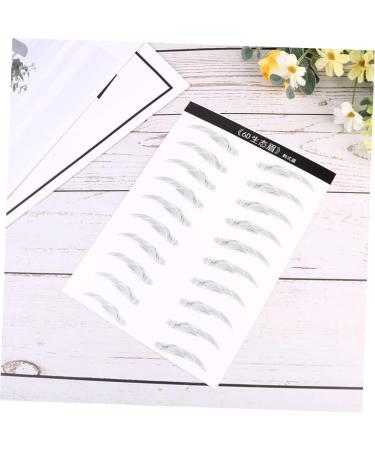 FOMIYES 4 Sheets Pairs 4d Imitation Eyebrow Tattoos Eyebrowsb Eyebrow Sticker 6d Makeup Tools Disposable - Buy Online on GoSupps.com