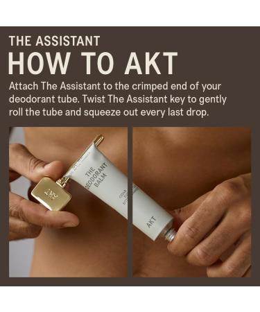AKT THE ASSISTANT. Tube squeezer key The key to ZERO WASTE. 100% PLASTIC FREE & RECYCLABLE Squeeze out every last drop of your NATURAL DEODORANT BALM - Buy Online on GoSupps.com