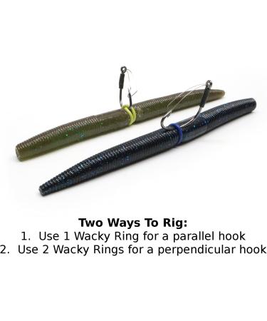 Wacky Rings - 100 pack O-Rings for Wacky Rigging Senko Worms/Soft Stickbaits - Bait Saver Orings for 4&5 Senko Style Worms - Buy Online on GoSupps.com