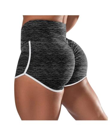 Shorts for Women Athletic,Womens Running Shorts Stretch Athletic Sport Workout Short Pants Booty Sexy Yoga Shorts 4X-Large Y-black