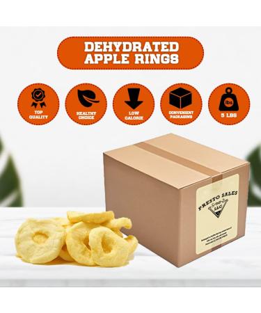 Presto Sales Apple Rings 80 oz. - Fresh Dehydrated Fancy Snack | Mess-Free & Delicious Non-GMO Healthy Snack for All Ages - Buy Online on GoSupps.com