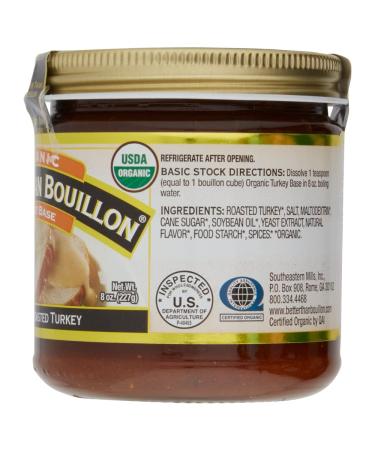 Organic Turkey Base with Roasted Turkey | USDA Organic | 38 Servings | 8oz Jar - Buy Online on GoSupps.com