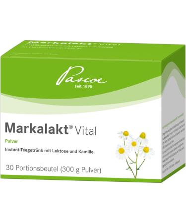 PASCOE Markalact Vital Powder | Instant Chamomile Drink for Gut Health | Lactose-Free | 30 Convenient 10g Portion Bags | Natural Ingredients - Buy Online on GoSupps.com