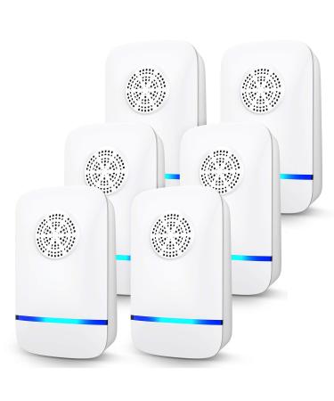 Ultrasonic Pest Repeller, 6 Packs, Electronic Indoor Pest Repellent Plug in for Mosquito,Mice,Roach,Spider,Insects