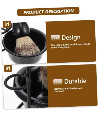 2 Sets Professional Beard Shaving Kit - Wear-Resistant Shaving Bowl & Brush for Perfect Shave - International Shipping Available - Buy Online on GoSupps.com