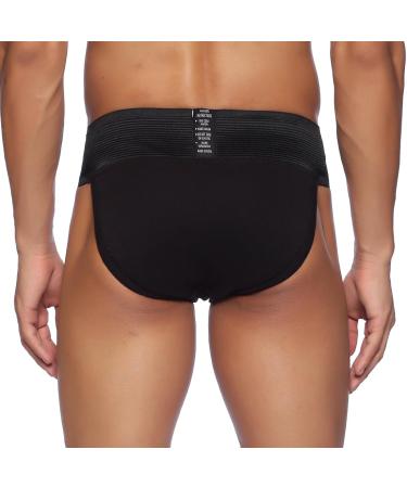 Men's Athletic Tokyo Stretchable Supporter with Cup Pocket | Quick Dry Moisture Wicking Underwear - 2X-Large Black for Sports & Workouts - Buy Online on GoSupps.com