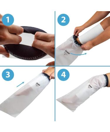 LimbO Waterproof Protector - Adult Half Leg Cast Cover (M76L) - 35-40 cm Above Knee Circumference - Over 6'0 Height - Buy Online on GoSupps.com