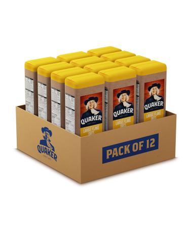 Quaker Large Flake Oats Multi-Pack 1kg (Pack of 12)