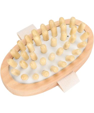 Luxury Shower Massage Brush - Wooden Body & Hair Spa Massager for Muscle Relaxation - Ideal for Men & Women - Buy Online on GoSupps.com