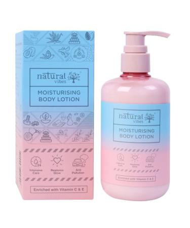 Natural Vibes Moisturising Body Lotion for Intense Repair Hydration & Glow 300 ml