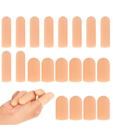 Disassers of finger protection 20 finger protection silicone gel fingering thumb protection finger protection in the event of injury fingertips for cracked hands eczema arthritis pain relief - Buy Online on GoSupps.com
