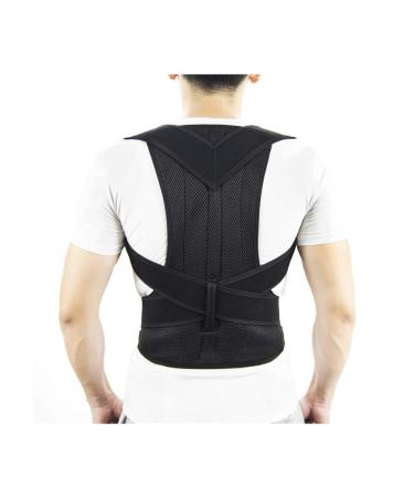 XS-5XL Adjustable Posture Corrector Big Size Scoliosis Hunchback Correction Belt Men Women Full Back Support Belt Lumbar Brace Support Corset For Pain Relief (Color : Black Size : 5X-Large) 5X-Large Black
