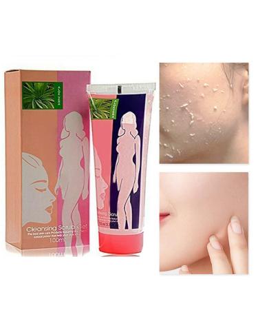 RUSTOO Cleansing Exfoliating Gel Face and Body 100 ml, Deep Cleansing Exfoliating Body Scrub, Promotes Metabolism and Blood Circulation, Exfoliating Scrub for Men and Women