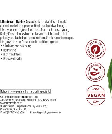 Lifestream Organic Barley Grass Powder 100g 100 g (Pack of 1) - Buy Online on GoSupps.com