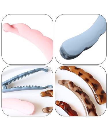 Leeq Large Banana Clips - 6 Colorful Non-Slip Hair Clips for Thick Hair | Perfect Ponytail Holders for Women & Girls - Buy Online on GoSupps.com