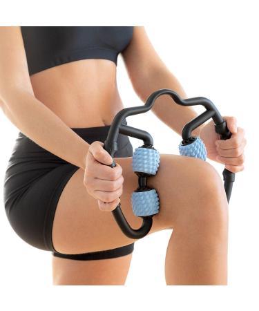 InnovaGoods Self-Massager with Rollers for Adults Unisex Black Blue 25 x 27 x 5 cm