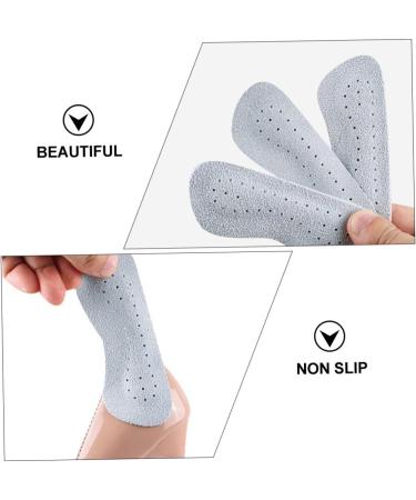 9 Pairs Anti-Wear Foot Stickers - Wear-Resistant Anti-Slip Heel Pads for High Heels | Cow Leather Cushion & Rear Heel Sticker - Grey - Buy Online on GoSupps.com