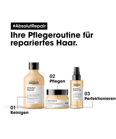 L'Or al Professionnel Absolutely Repair Shampoo 500ml | Repairing Shampoo for Strained & Dry Hair with Quinoa | Series Expert - Buy Online on GoSupps.com