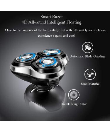 GeRRiT 4-in-1 Electric Shaver for Men - Rechargeable Waterproof Rotary Shaving Razors - Ideal Gift for Husband Father & Son - Buy Online on GoSupps.com