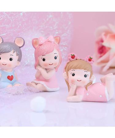 Personalised Cake Toppers Cake Decorations Baby Shower Cake Decorated Resin Baby Doll Baby Boy Girl Cake Toppers Party Decoration Supplies Cute Decor (Color : Blu) (Color : Roze) (Color : Girl) - Buy Online on GoSupps.com