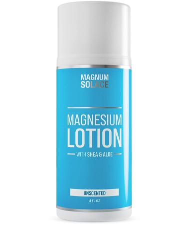 Magnesium Lotion with Aloe Vera, Shea Butter, Coconut Oil & Magnesium Oil for Muscle Pain, Healthy Sleep, & Leg Cramps – Rich in Magnesium Cream Unscented