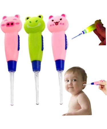 3Pcs Ear Wax Removal for Kids with LED Light Detachable Cute Cartoon Ear Cleaner with Light for Easy Access 6x3in | Baby Wax Removal Tool - Buy Online on GoSupps.com