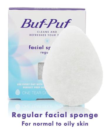 Buf-Puf Facial Sponge (Regular) - Exfoliating Facial Cleansing Sponge - Buy Online on GoSupps.com