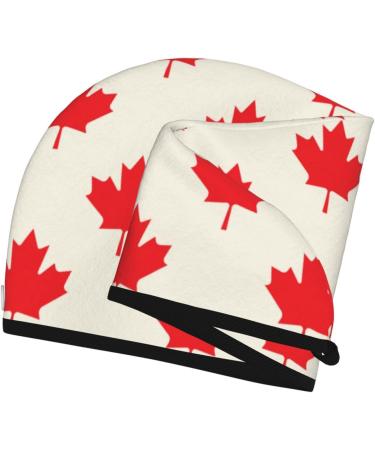 Buy Hair Towel Wrap - Quick Drying Hair Turban with Button | Perfect for Canada Day Celebrations - Buy Online on GoSupps.com