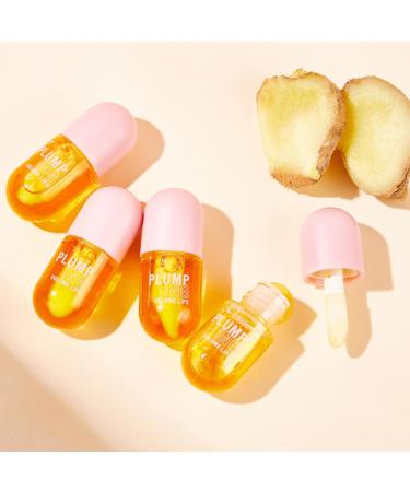 Aislor Ginger Essential Oil Lip Plumper 8ml Hydrating Lip Care Set of 2 Daily Moisturizing Non-Stick Gloss Yellow One Size One Size Yellow - Buy Online on GoSupps.com