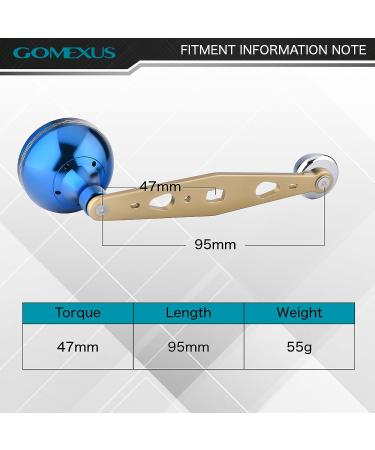 GOMEXUS Power Handle for Abu Garcia Ambassadeur C3/C4/S/SX 5000-6600 Round Reel - Catfishing Handle Upgrade - Buy Online on GoSupps.com