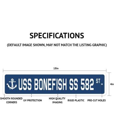 Buy Uss Theodore Roosevelt Cvn 71 Street Sign | Perfect US Navy Ship Veteran Sailor Gift - 4" x 18 - Buy Online on GoSupps.com