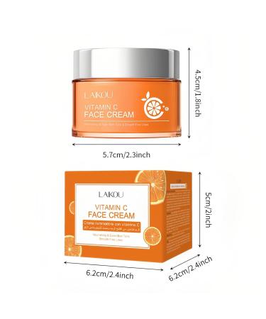 Vitamin C Face Cream - Nourishing & Moisturizing with Shea Butter (50ml) - Fresh Non-Greasy Formula for Radiant Skin - International Shipping Available - Buy Online on GoSupps.com
