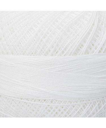 Handy Hands HH40-601 Lizbeth Cordonnet Cotton Size 40-Snow White | High-Quality Crochet Thread - Buy Online on GoSupps.com