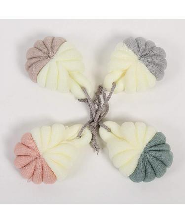 Buy Bath Flower Loofah Sponges - Bubble Making Net & Skin Brush for Soft Smooth Skin | Best Bath Poufs & Scrubber Online - Buy Online on GoSupps.com