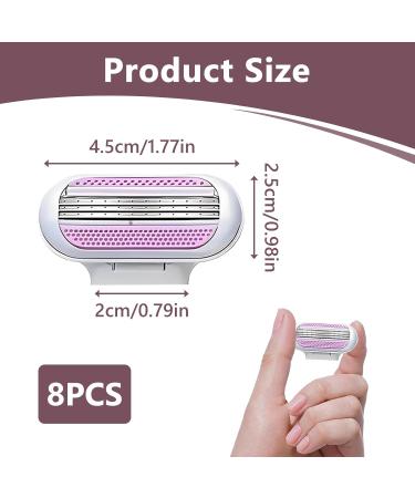  meukcez Venus 8-Pack Women's Replacement Razor Blades with 3-Blade System Moisture Strips for a Smooth Shave  - Buy Online on GoSupps.com