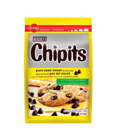 Hershey's chipits Pure semi-Sweet Chocolate Chips 2.4 kg Bag
